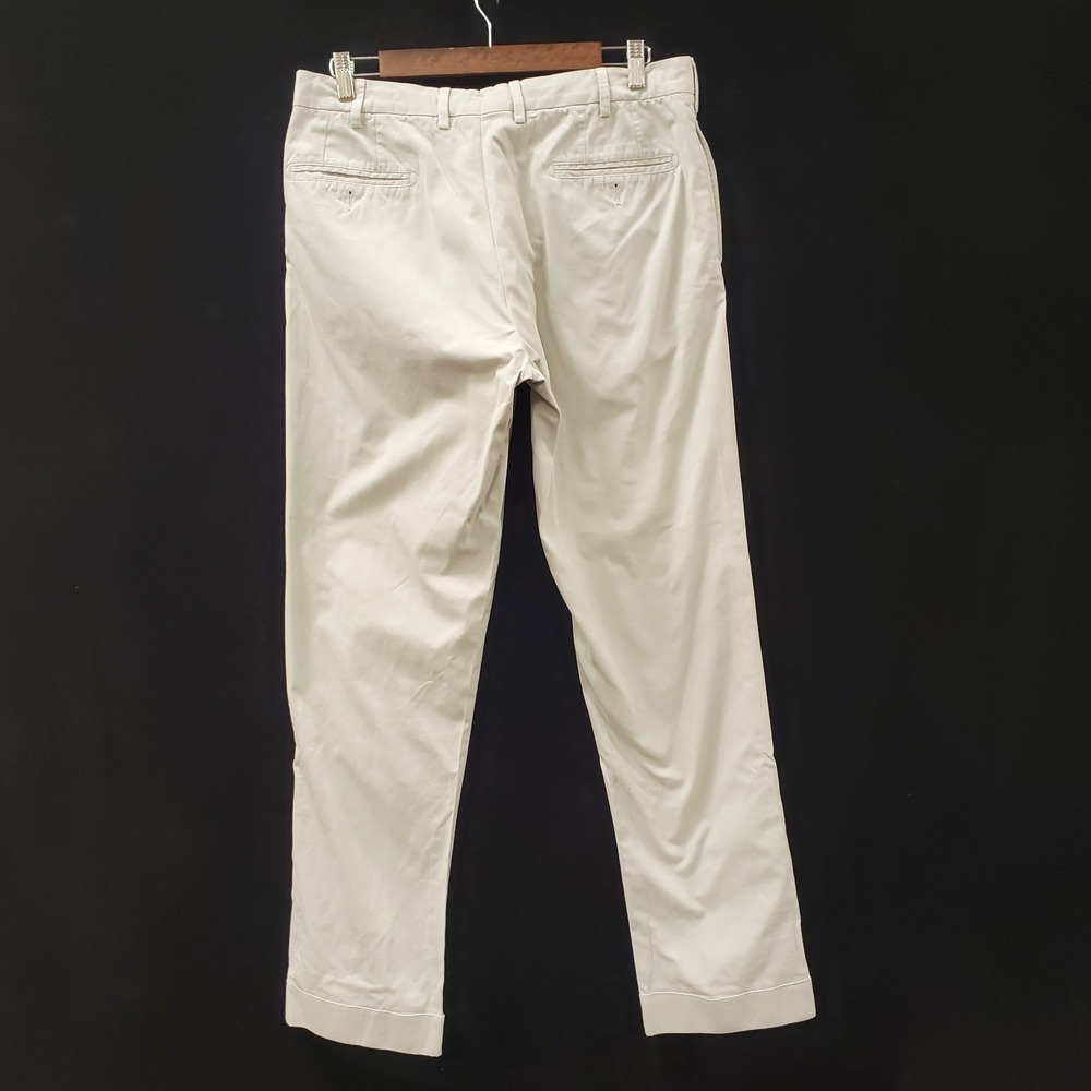 Sid Mashburn Mens Straight Leg Flat Front Chino Pants Size 33 Tan Cotton Office - Picture 2 of 11